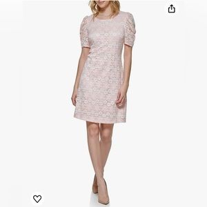 Tommy Hilfiger Women's Short Sleeve Retro Daisy Lace Dress